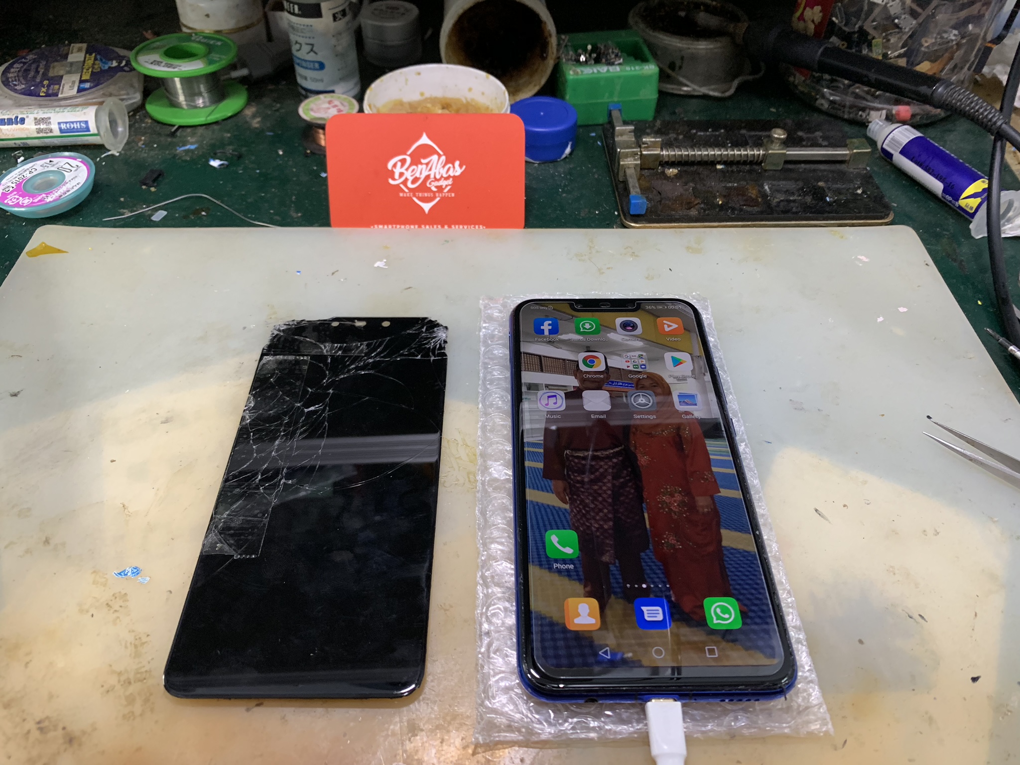 KedaiRepairLCDSkrinHuaweiNova3iPecahKedaiRepairHandphone